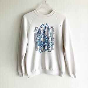 PLS READ 1986 Lincoln High School Los Angeles Sweatshirt Names Les Medallions